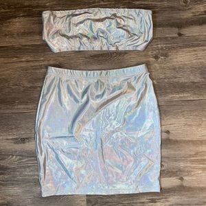 Metallic two piece set!